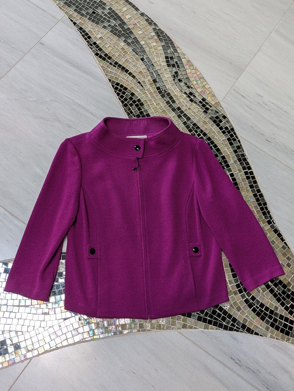 ST JOHN COLLECTION boxy knit jacket 8
